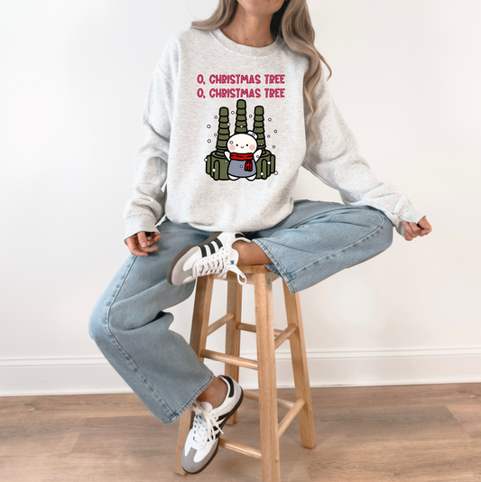O Christmas Tree Nurse Crew Neck Sweatshirt