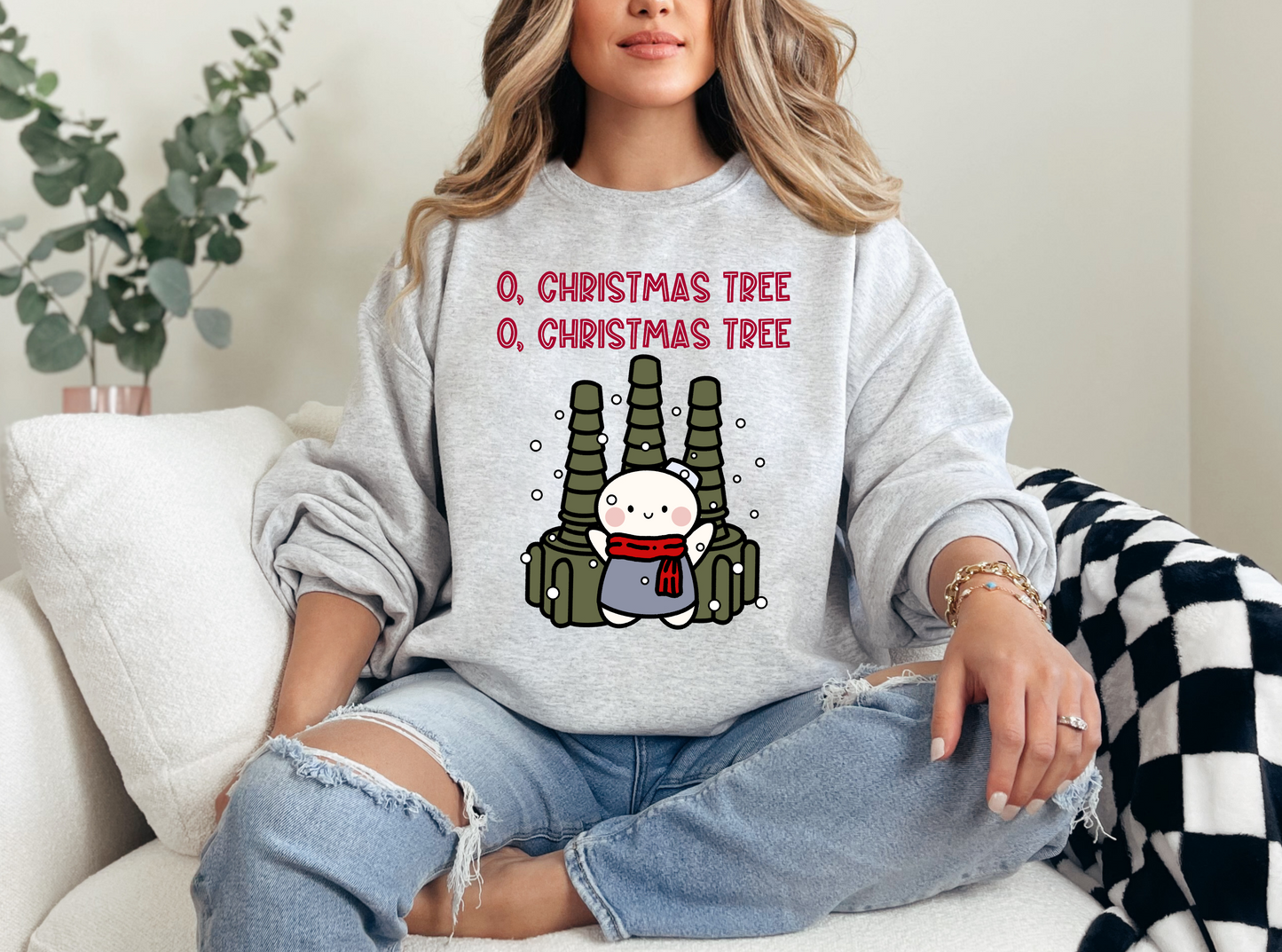O Christmas Tree Nurse Crew Neck Sweatshirt