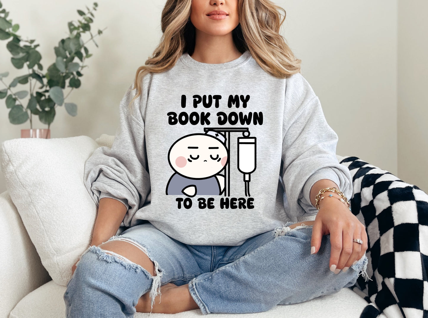 I Put My Book Down To Be Here