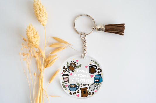 IV Espresso - Keychain