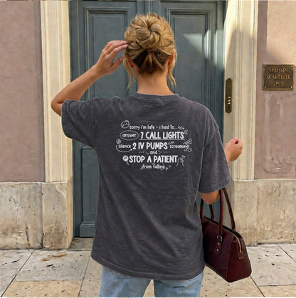 Sorry I'm late, I had too... - Short sleeve shirt