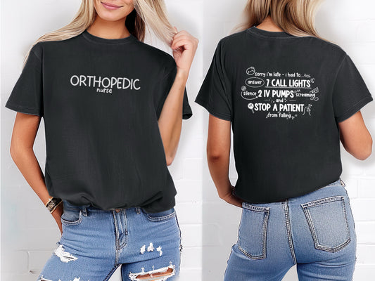 Sorry I'm late, I had too... - Short sleeve shirt