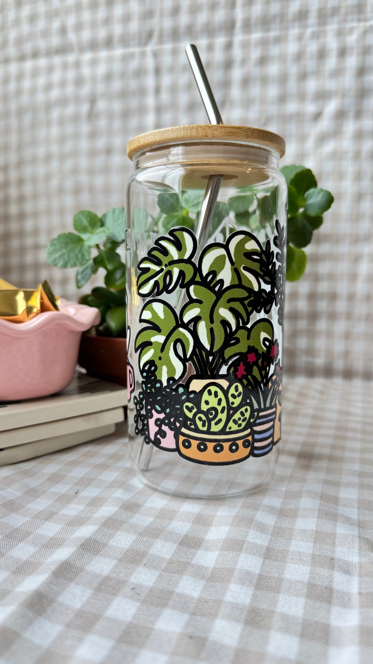 I'm Not Just A Nurse, I'm A Plant Mama - 16 oz Glass Cup