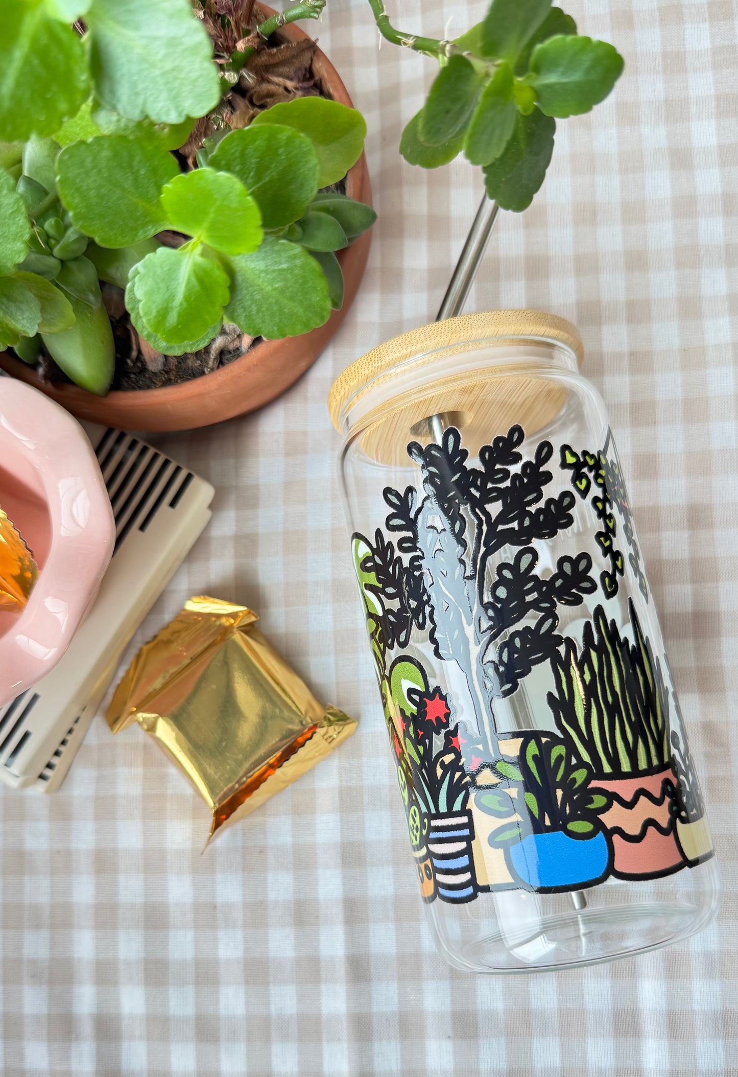 I'm Not Just A Nurse, I'm A Plant Mama - 16 oz Glass Cup