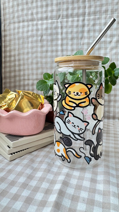 I'm Not Just A Nurse, I'm A Purr Mama - 16 oz Glass Cup